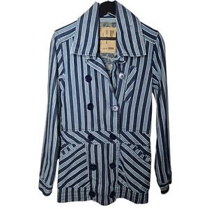 Japanese Americana Striped Denim Workwear Jacket